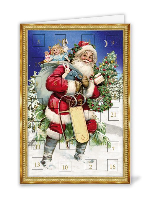 Joulukalenterikortti Quire - Joulupukki