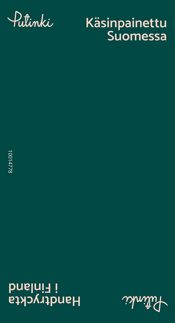 RIVIOPASTE KÄSINPAINETTU SUOMESSA / HANDTRYCKTA I FINLAND