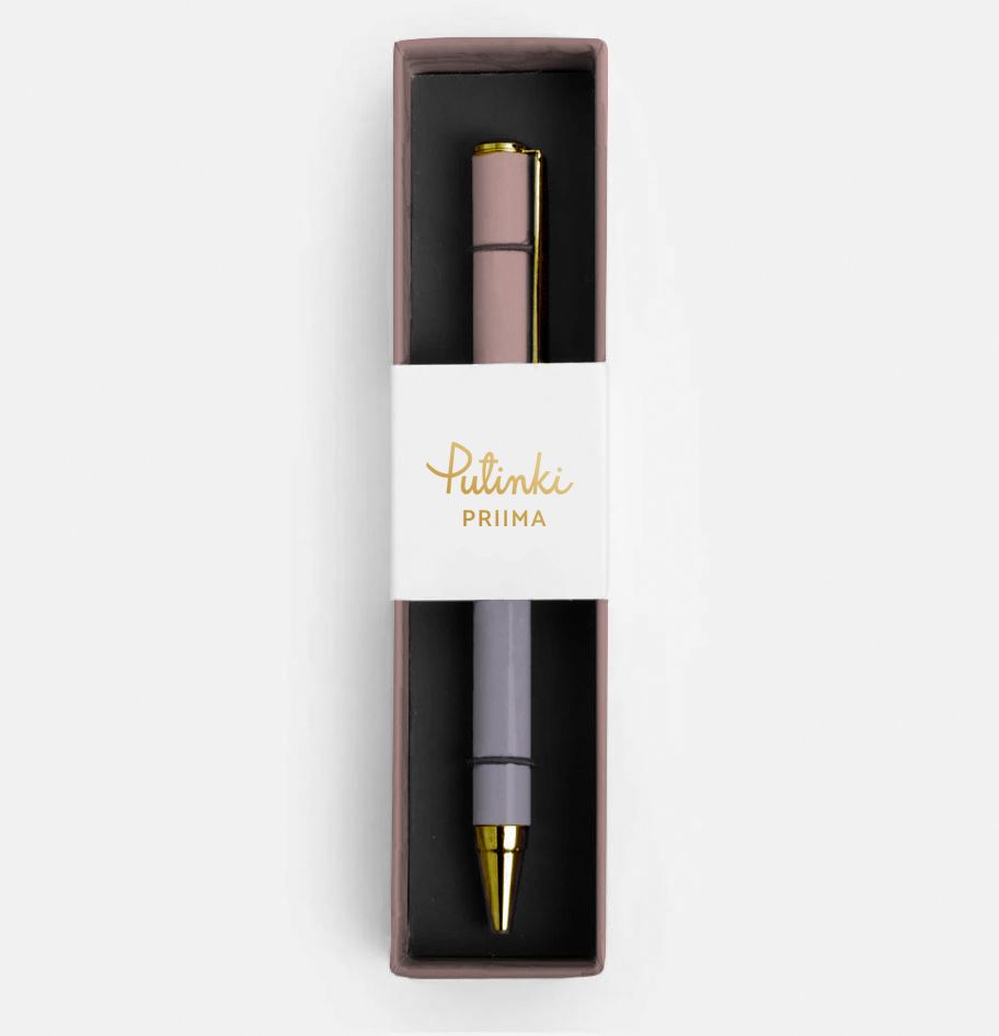 Kuulakärkikynä Putinki Priima - liila/roosa
