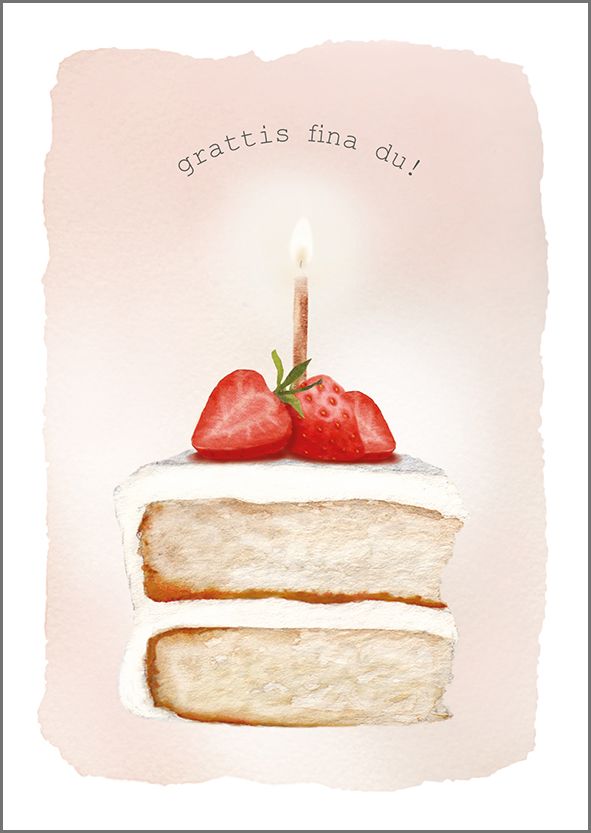 Postikortti Henna Adel - Mansikkakakku