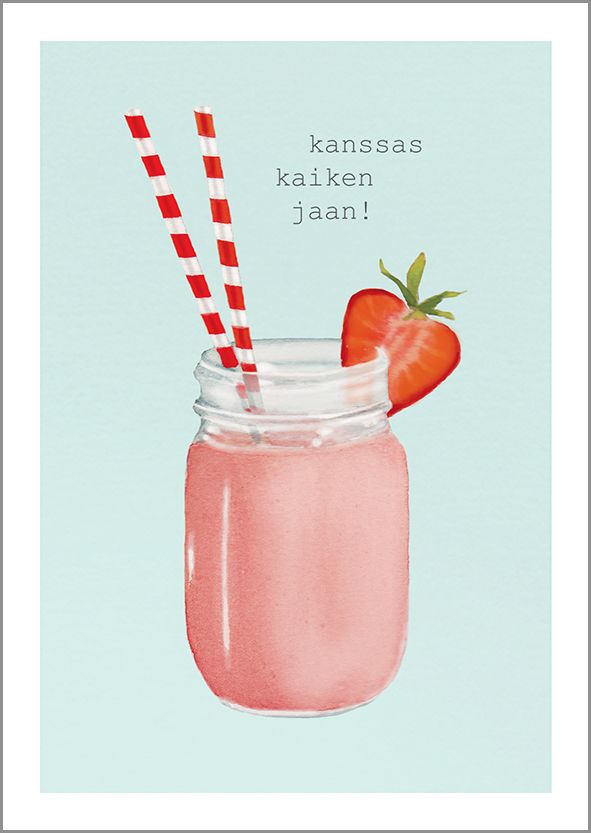 Postikortti Henna Adel - Kanssas kaiken jaan! Smoothie