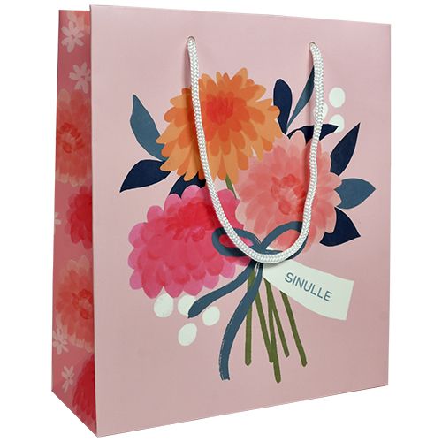 L.Birdie paperikukat Valerie, 32kpl pinkki, helmiökeskiö, käsintehty