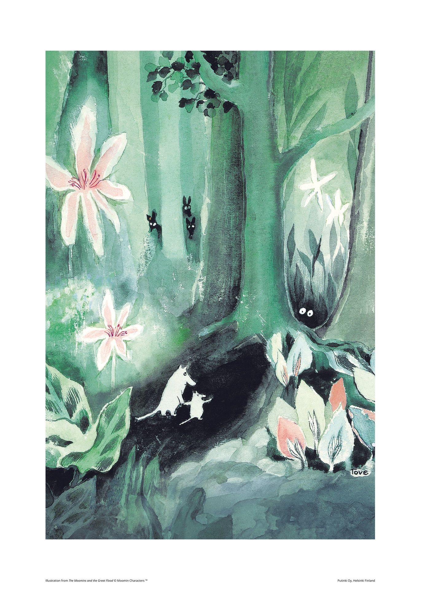 Juliste Putinki Muumi 50x70cm rullattu - Suuri tuhotulva