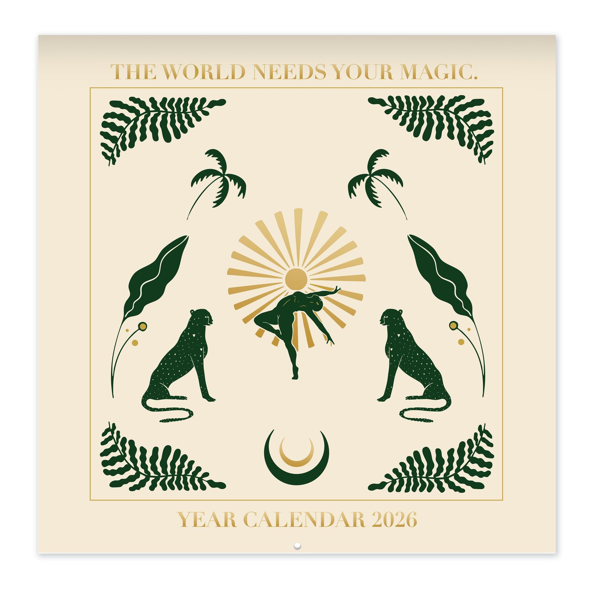 Seinäkalenteri 20x20cm Putinki - Uhana Design 2026