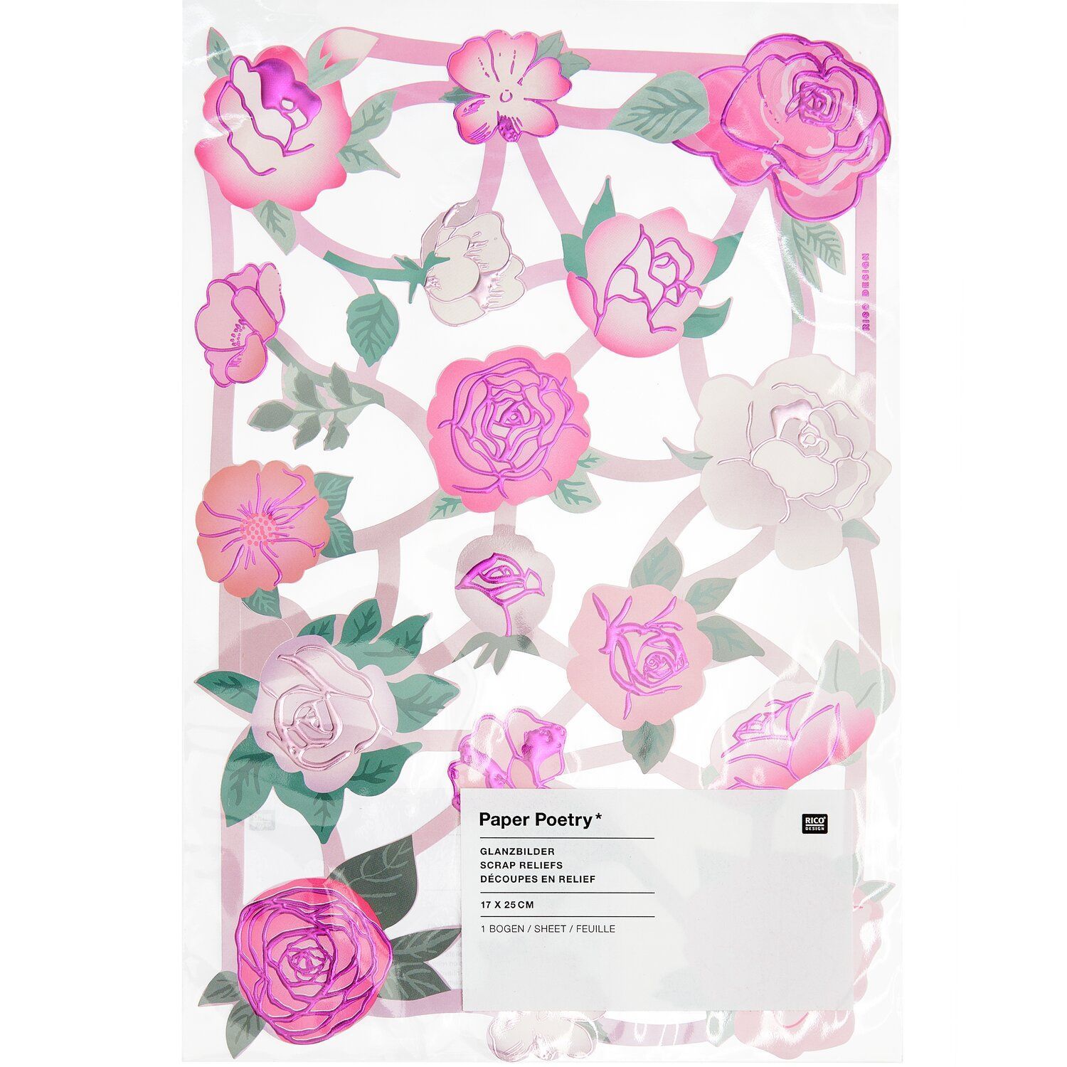 Kiiltokuva Rico Design - Ruusu