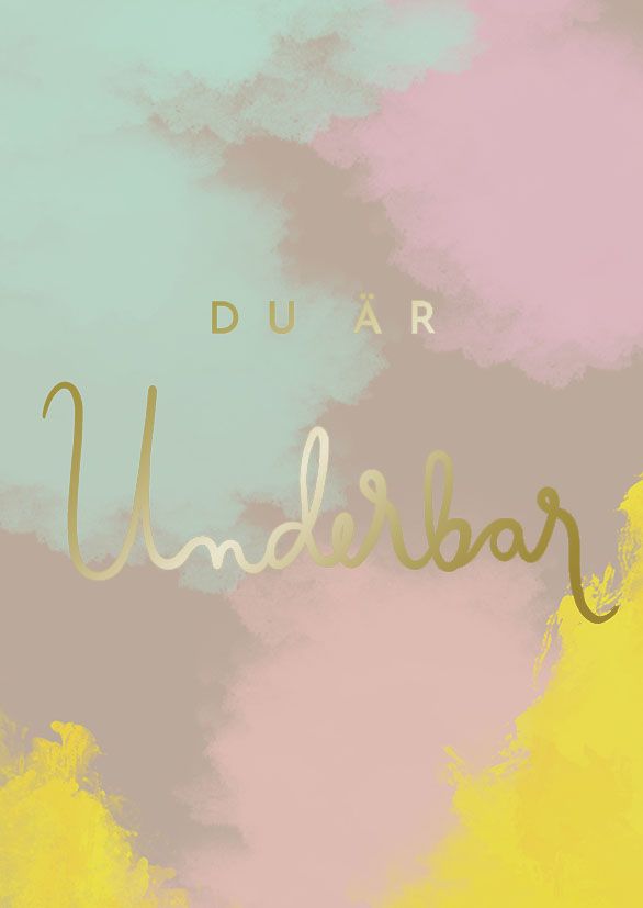 Postikortti Putinki Letters - Du är underbar