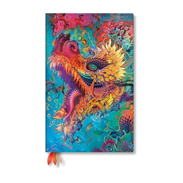 Pistemuistikirja Paperblanks Maxi Flexi - Humming Dragon
