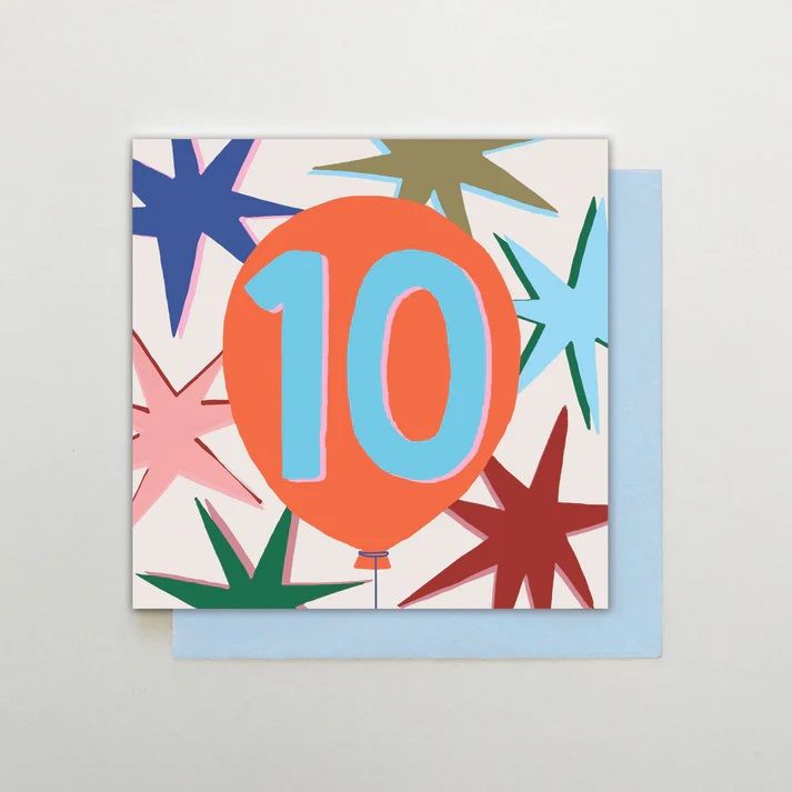 2-osainen kortti Stop the Clock - 10 Boy Balloon