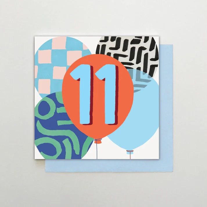 2-osainen kortti Stop the Clock - 11 Boy Balloon