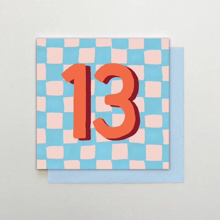 2-osainen kortti Stop the Clock - 13 Boy Check