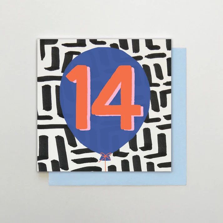 2-osainen kortti Stop the Clock - 14 Boy Balloon