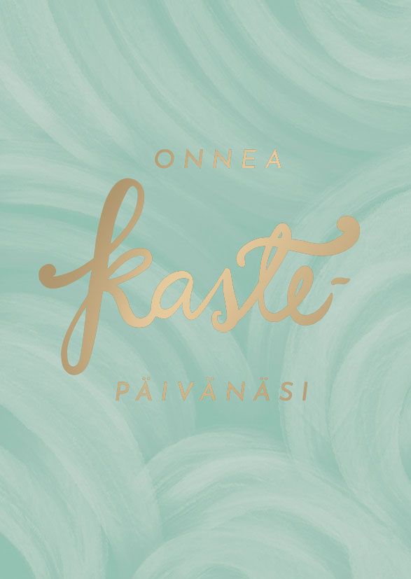 2-osainen kortti Putinki Letters - Onnea kastepäivänäsi