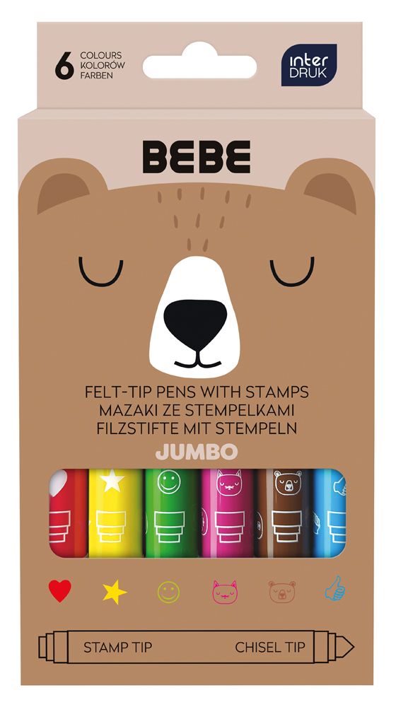 Tussikynäsetti leimasimilla Interdruk - Bebe