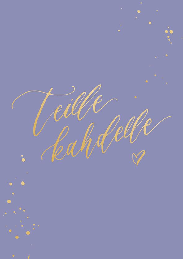 2-osainen kortti Kalligrafiastudio - Teille kahdelle