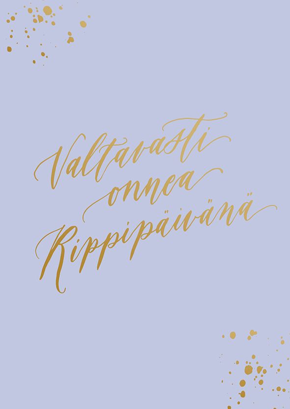 2-osainen kortti Kalligrafiastudio - Valtavasti onnea rippipäivänä