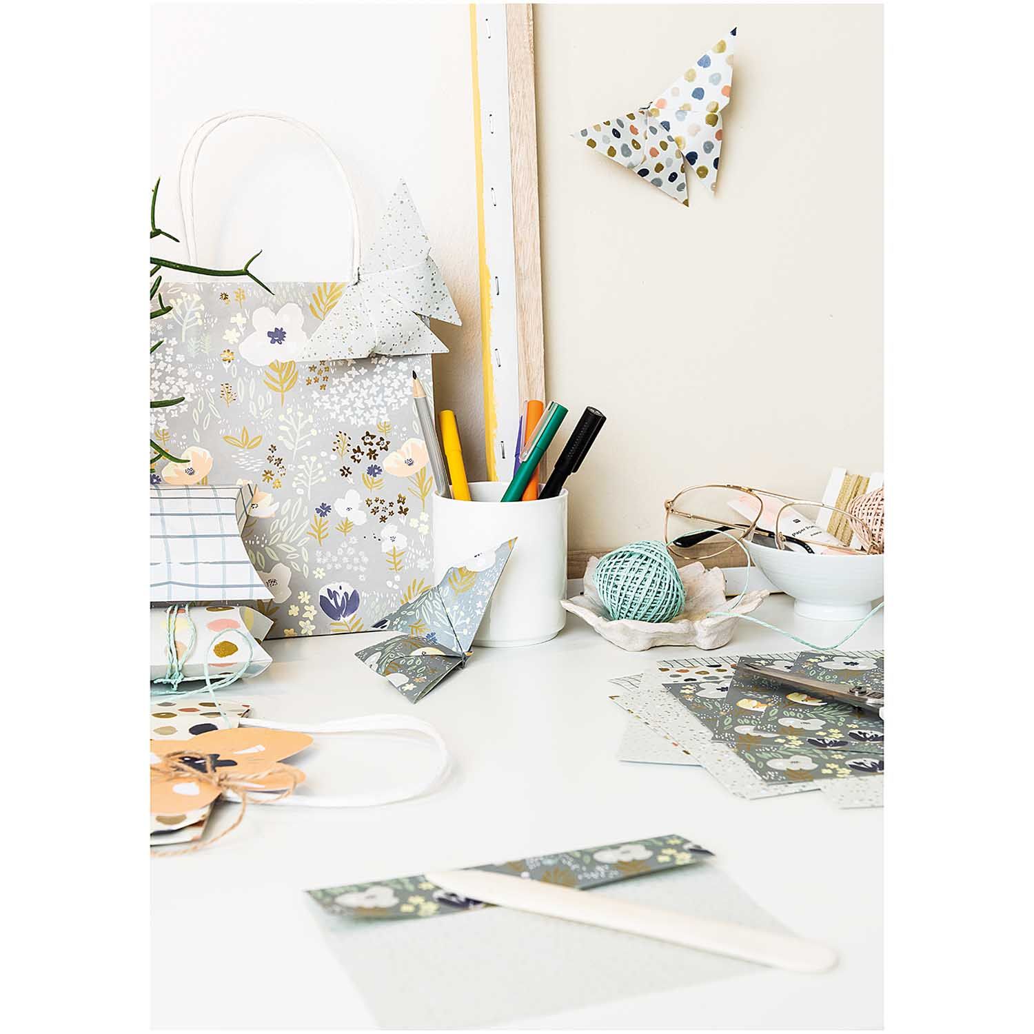 Origamipaperi 50 kpl Rico Design - Crafted Nature