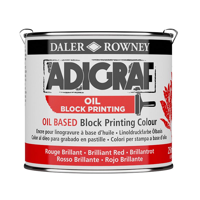 Adigraf Oil Block Printing 250 ml Brilliant Red, Korvaa 5900033