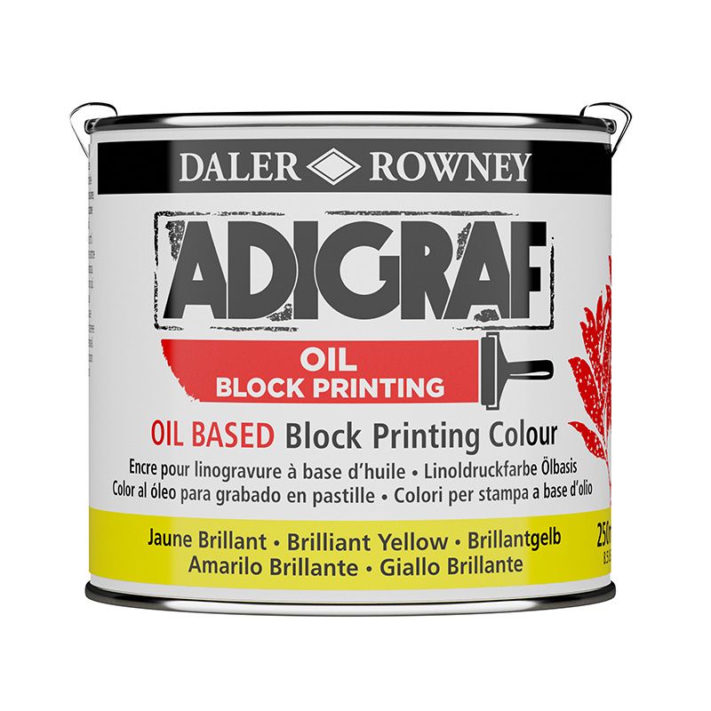 Adigraf Oil Block Printing 250 ml Brilliant Yell, Korvaa 5900040
