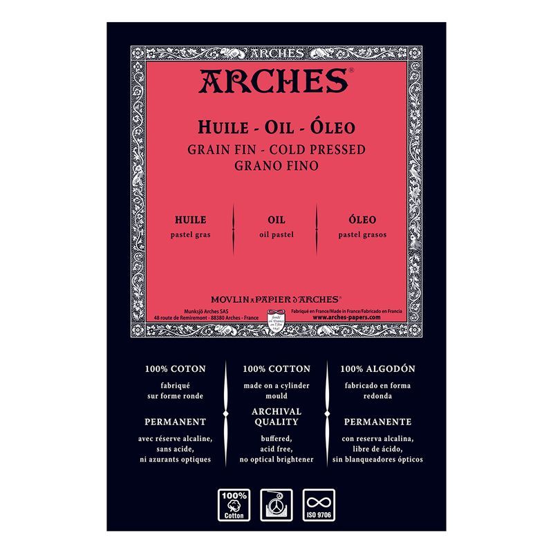 Arches Oil 300g 56x76 Puolikarkea GF, öljyväripaperi