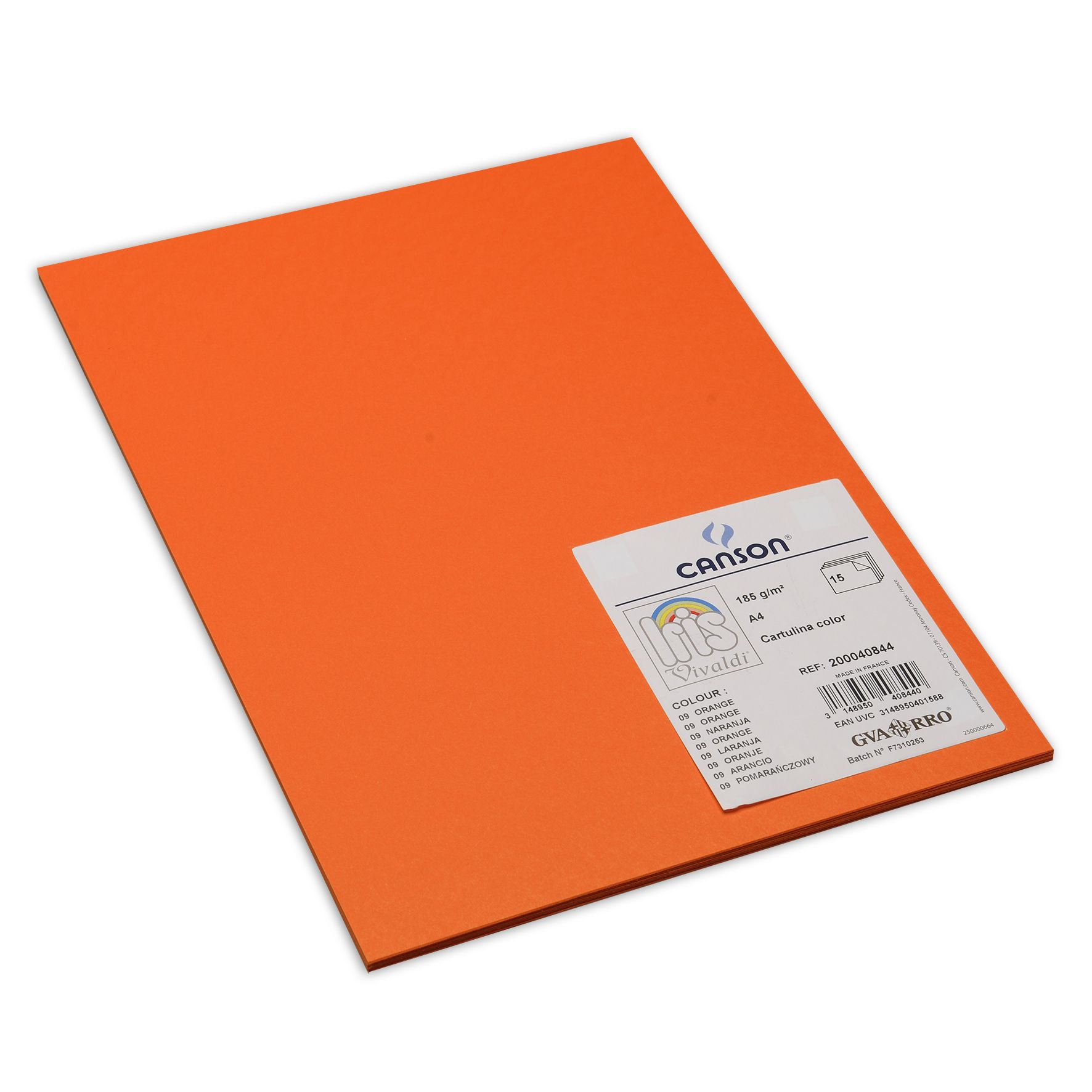 Canson Iris vivaldi 185g A4 15arkkia 09 Orange