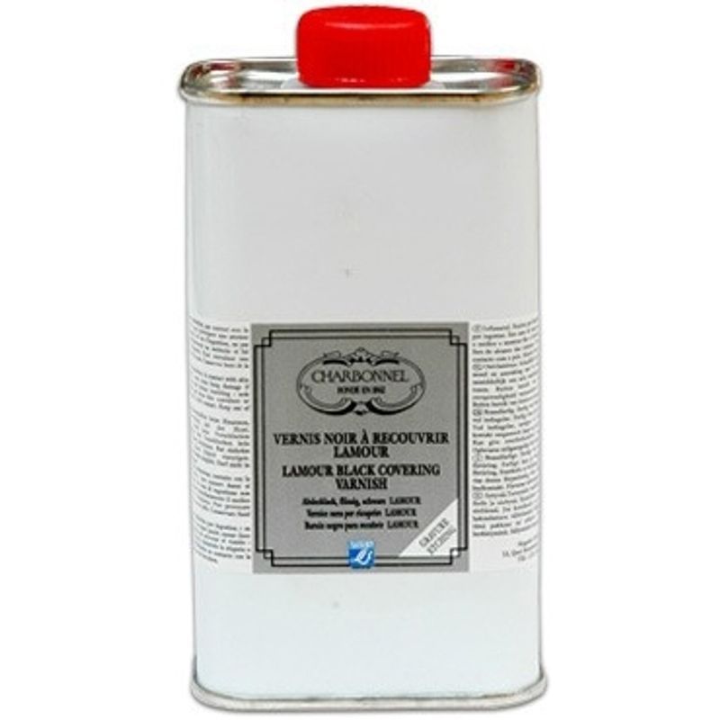 CBN Etching ground 250 ml Black Satin Varnish, nestemäinen kovapohjustus