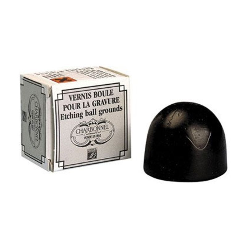 CBN Etching ground Ball Soft Black, pehmeäpohjakeko