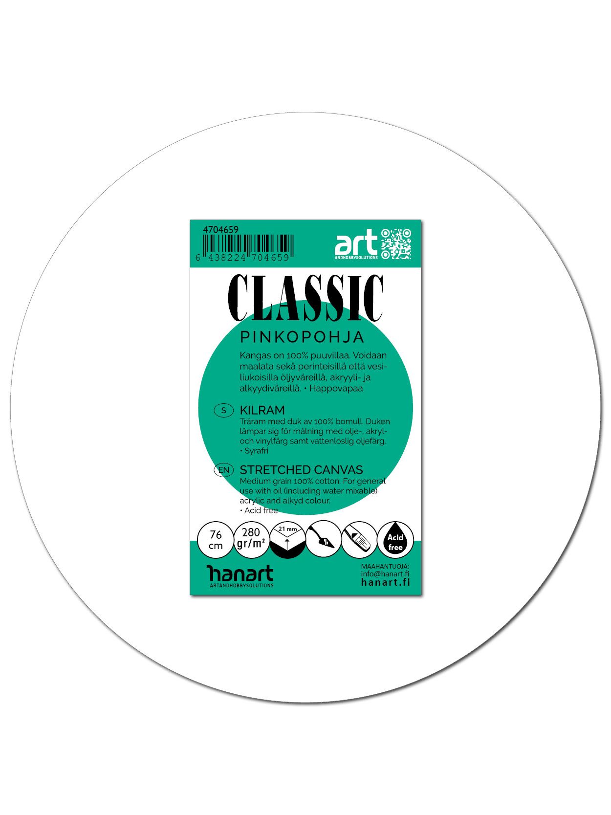 CLASSIC Pinkopohja pyöreä 76cm