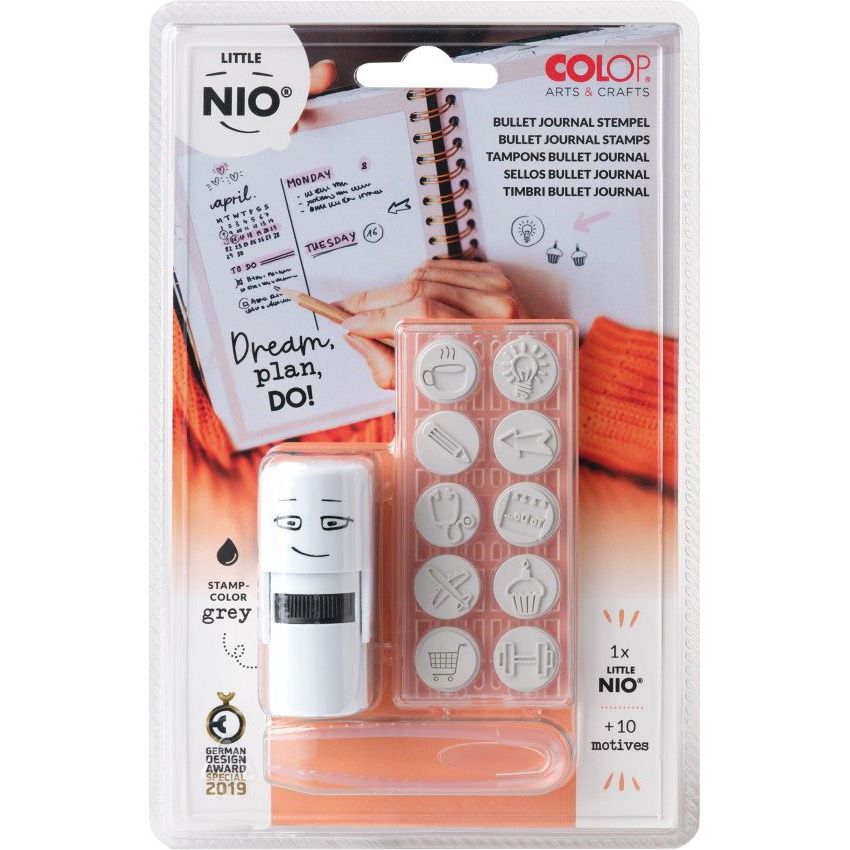 CP Little NIO leimasinlaite Bullet Journal aiheet