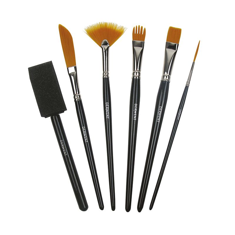 Derwent Erikoissiveltimet 6 kpl setti, kaikissa erilainen kuviojälki