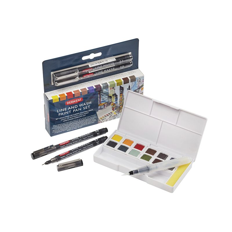 Derwent Line and Wash Paint Set