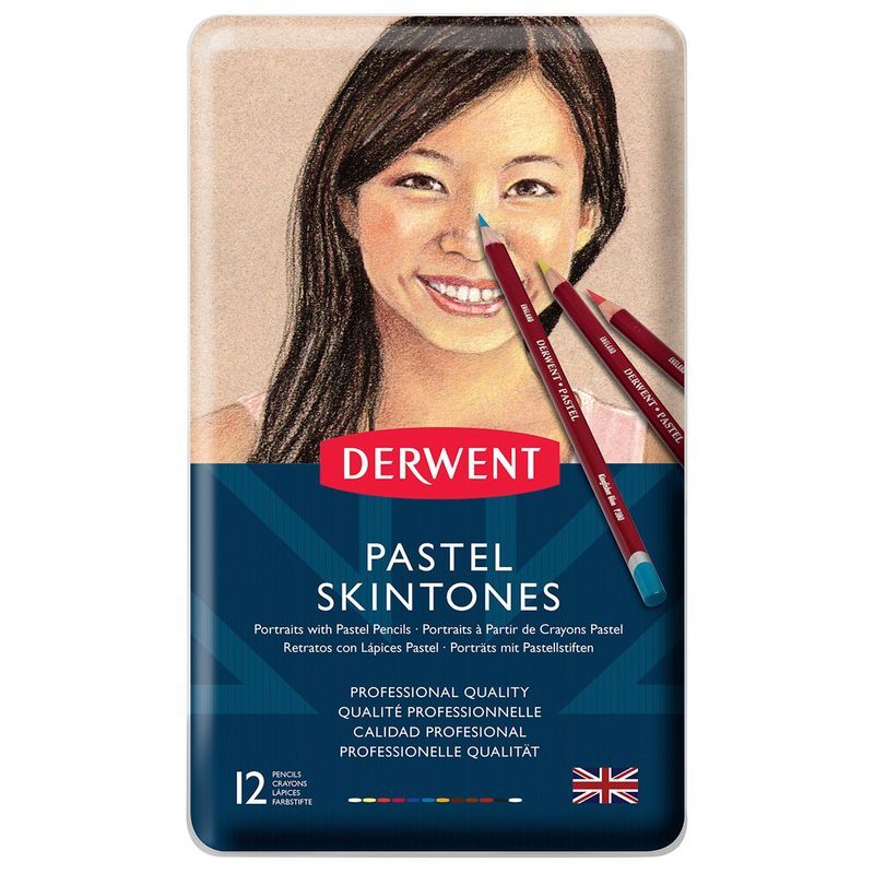 Derwent Pastel Pencil 12 Skintones pastellikynälaj
