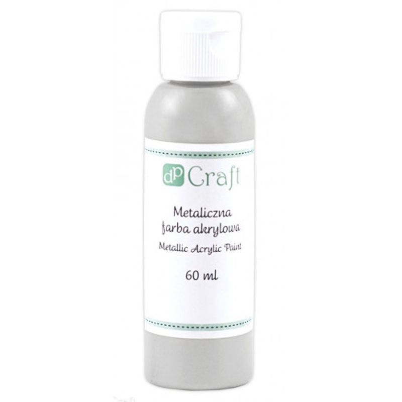 DPC Akryyliväri 60ml Metallihopea 002, Metallic Silver