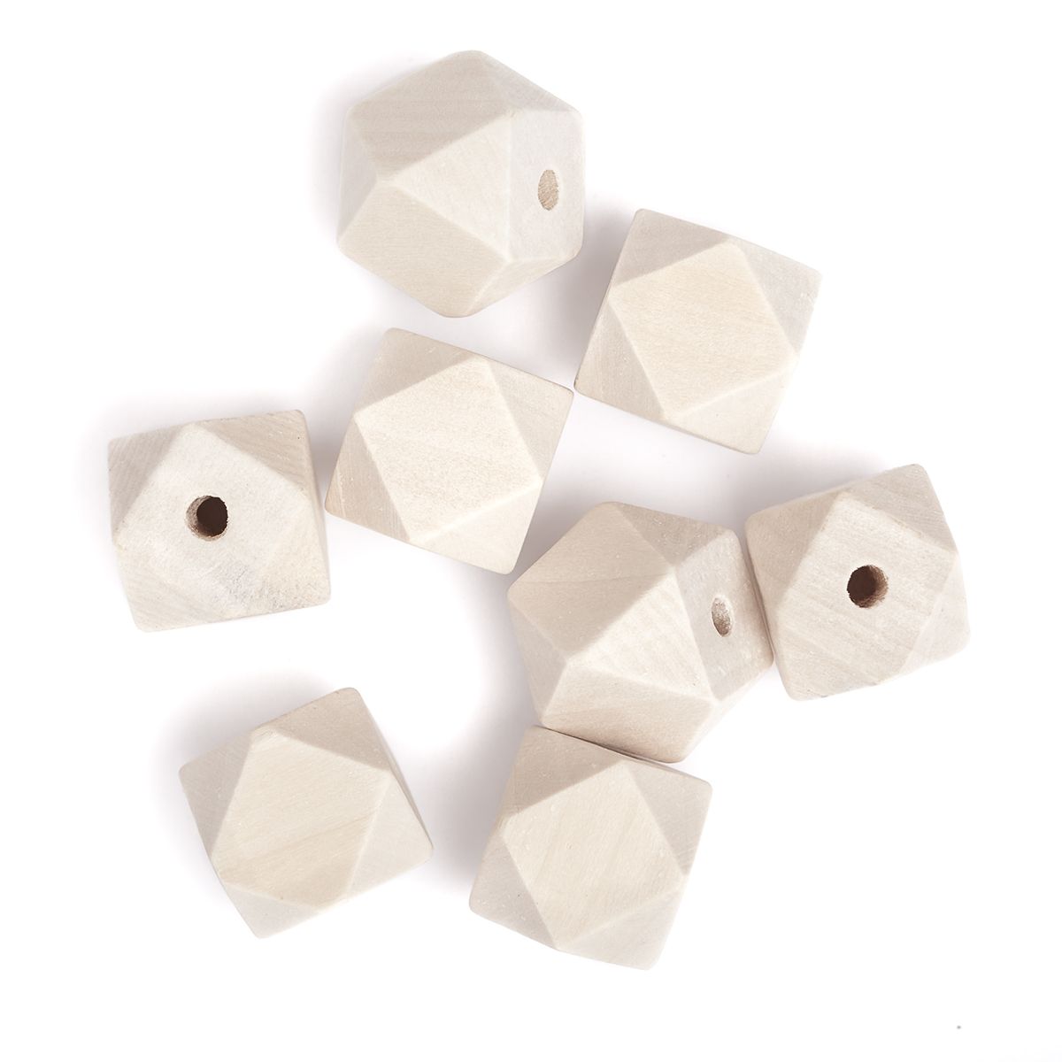 DPC puuhelmet 8-kulmainen 20mm nature 8 kpl