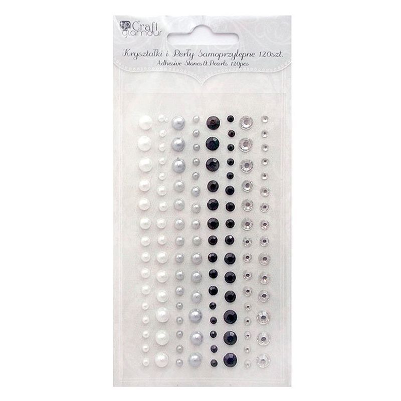 DPC timantti-ja helmitarrat 120kpl mus, valk, kirk