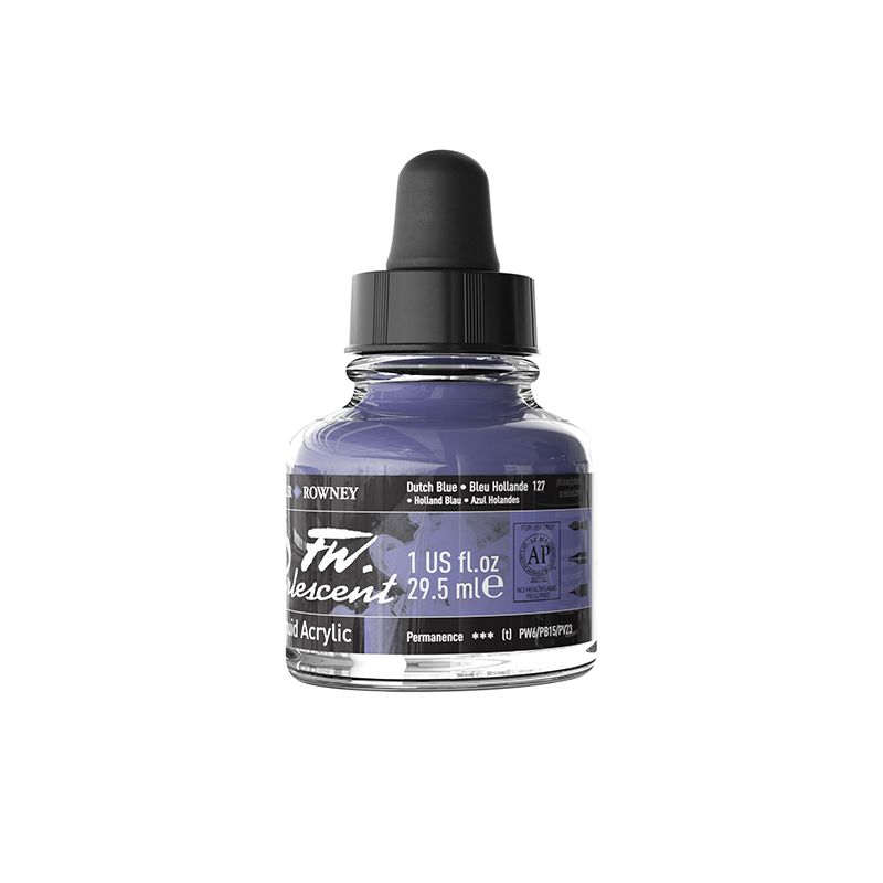 DR FW Ink Pearl 29.5 ml Dutch Blue, Taiteilijatasoinen muste