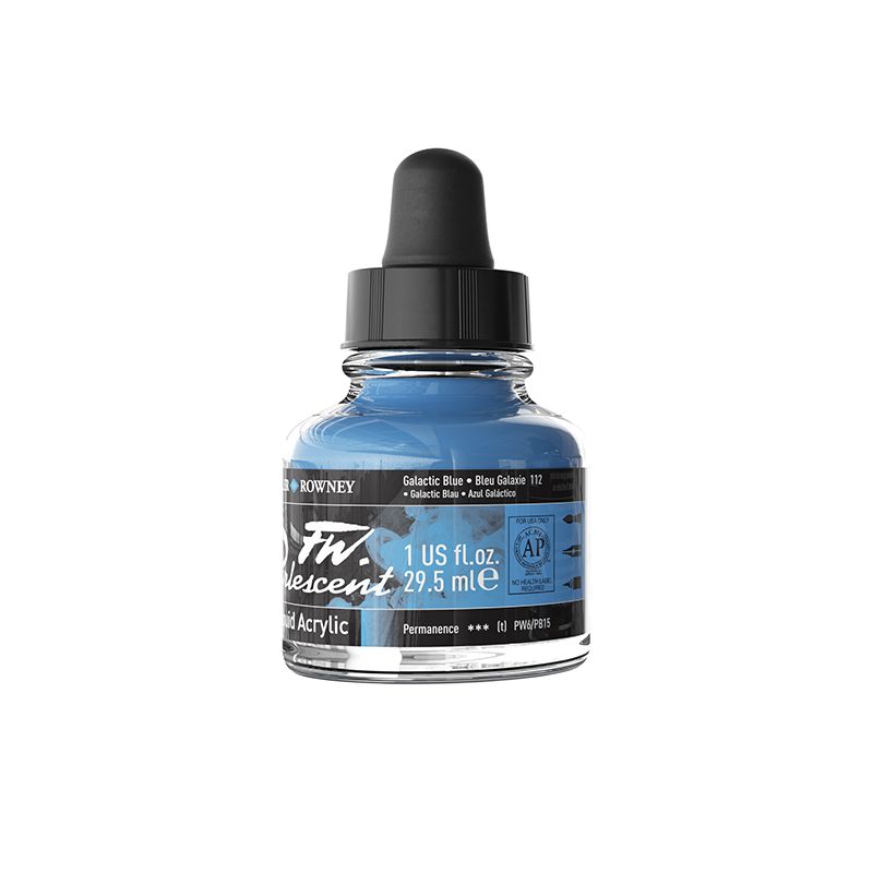 DR FW Ink Pearl 29.5 ml Galactic Blue, Taiteilijatasoinen muste