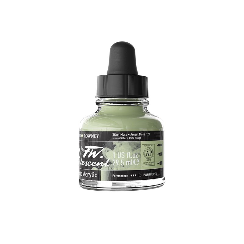 DR FW Ink Pearl 29.5 ml Silver Moss, Taiteilijatasoinen muste