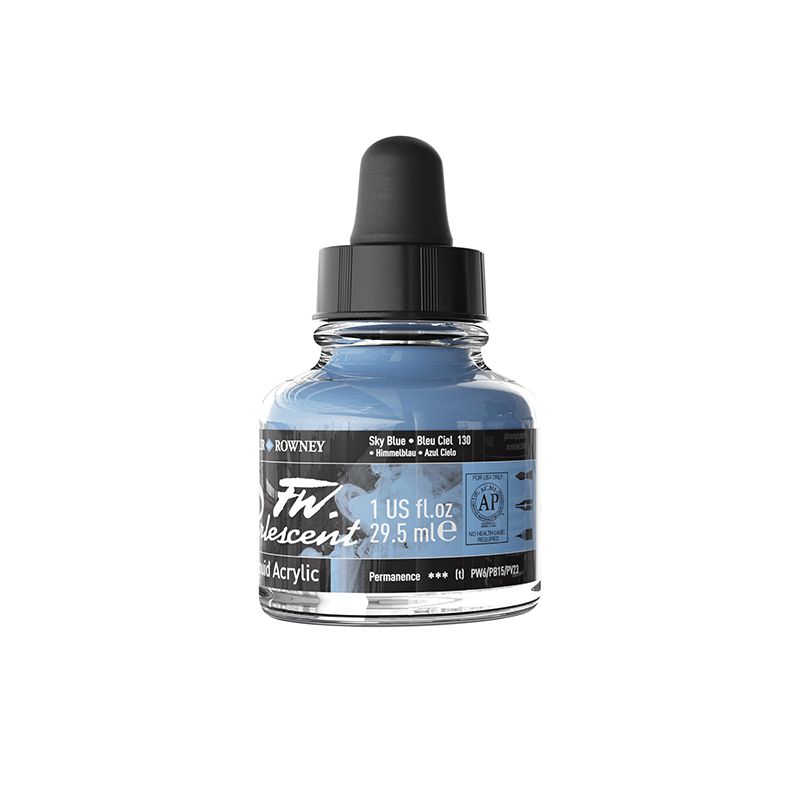 DR FW Ink Pearl 29.5 ml Sky Blue, Taiteilijatasoinen muste