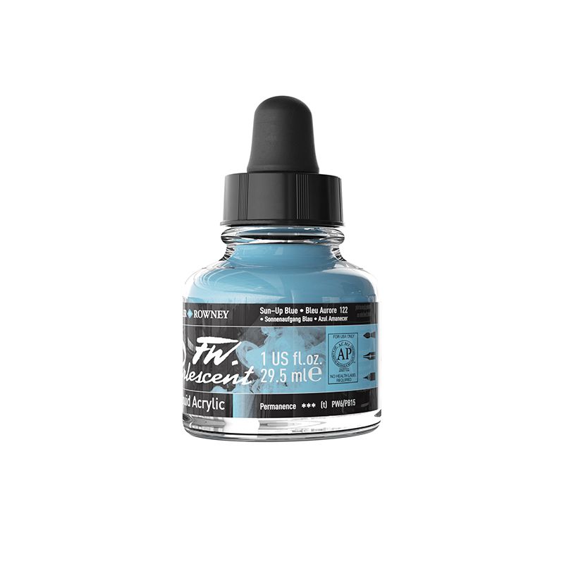 DR FW Ink Pearl 29.5 ml Sun-Up Blue, Taiteilijatasoinen muste