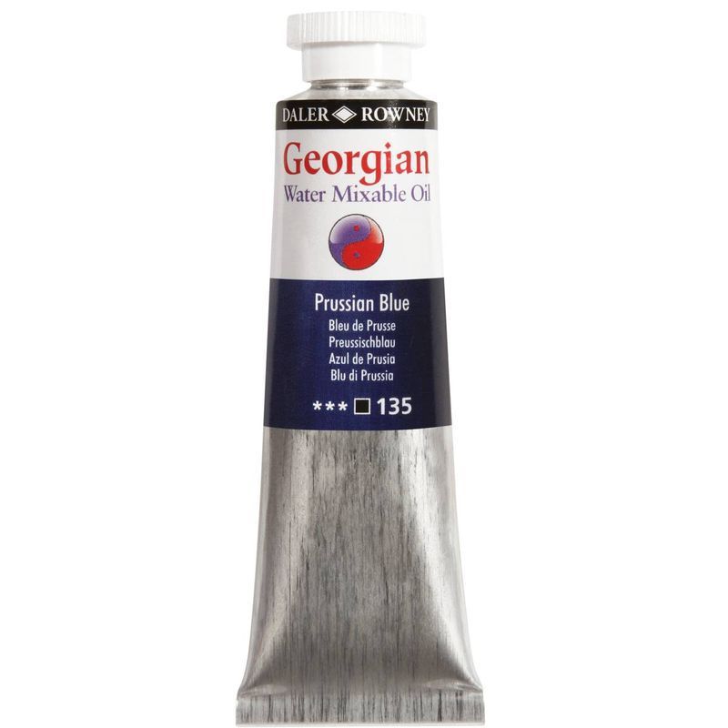 DR Georgian WAMO 37ml 135 Prussian blue, vesiliukoinen öljyväri