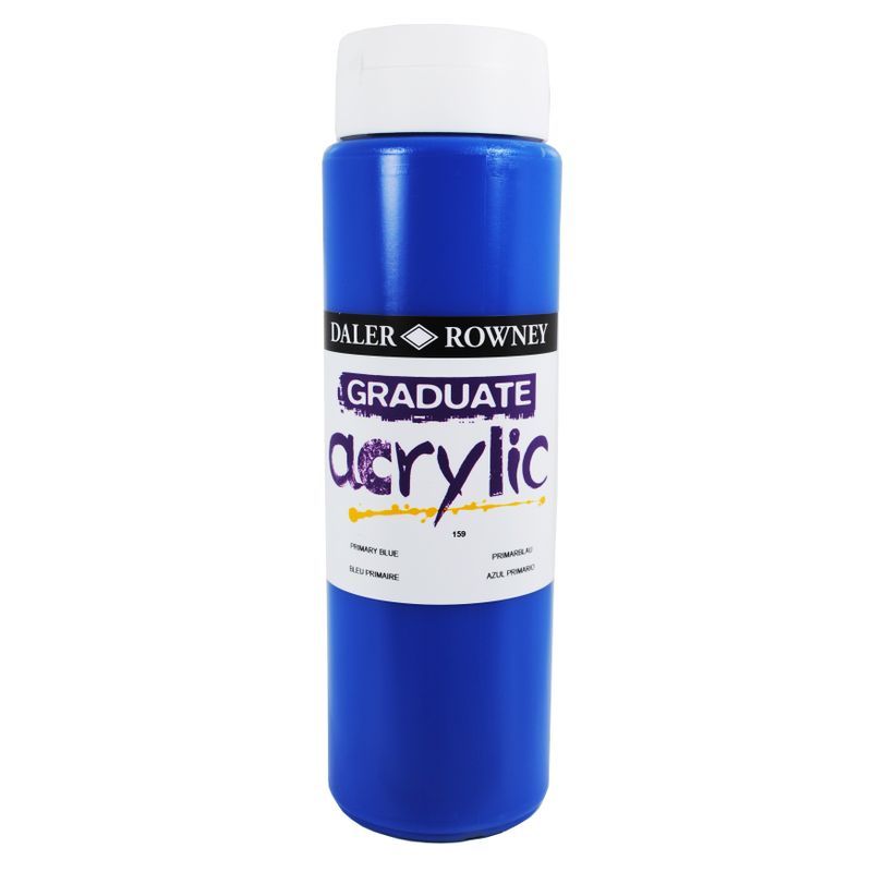 DR Graduate acrylic 500ml 159 Primary blue, 500ml akryyliväri