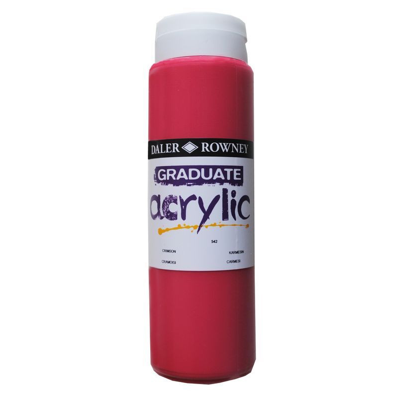 DR Graduate acrylic 500ml 542 Crimson, 500ml akryyliväri