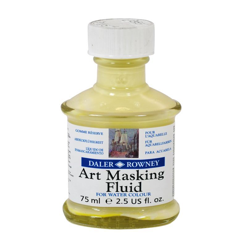 DR Maskineste keltainen 75ml, Art masking fluid akvarellivärille