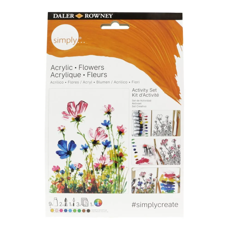 DR Simply Akryylisetti Activity Flowers