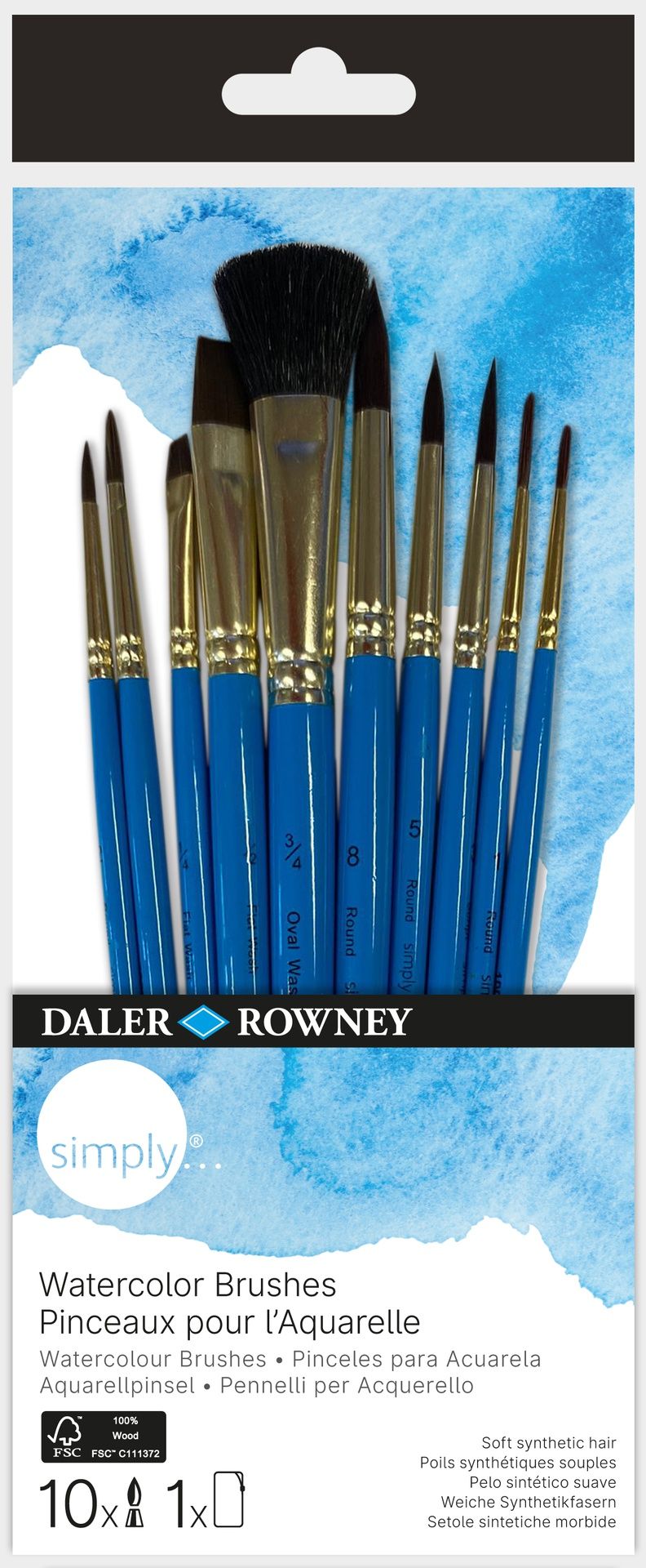 DR Simply sivellinsetti 10kpl akvarelli