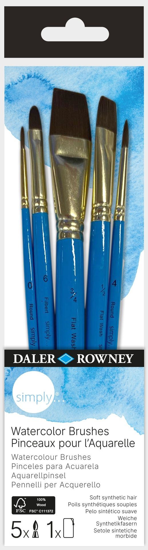 DR Simply sivellinsetti 5kpl akvarelli