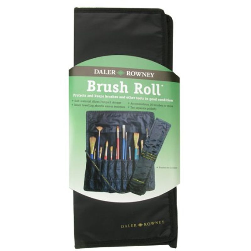 DR Sivellinrulla musta max 20 siveltimelle, Tyhjä, 10 erillistä taskua