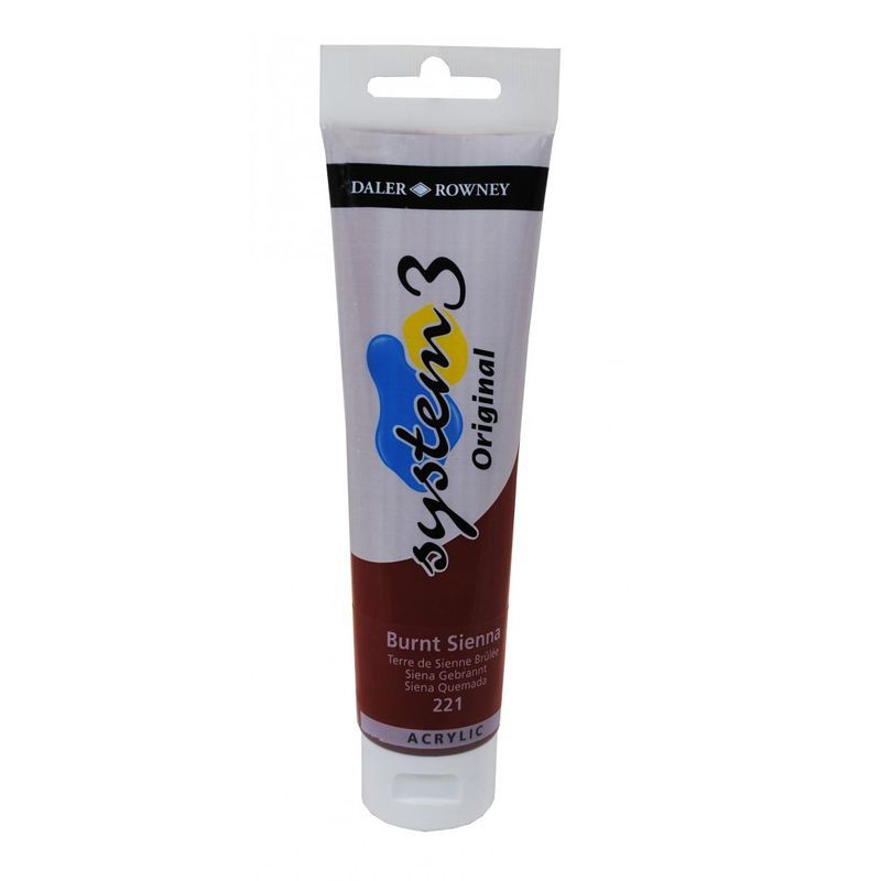 DR System 3 acrylic 150ml 221 Burnt sienna