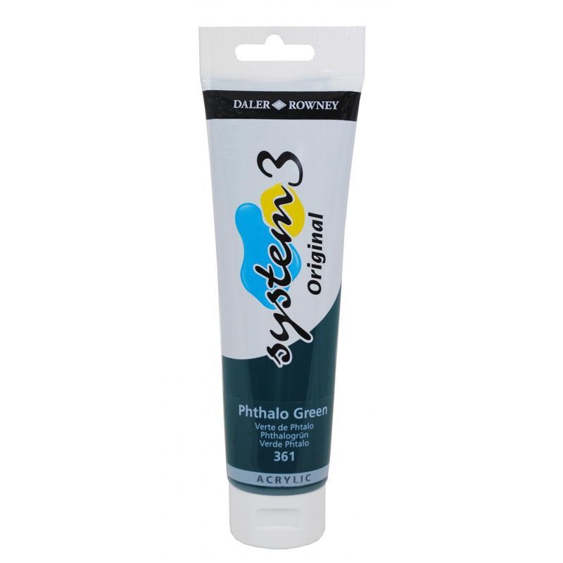 DR System 3 acrylic 150ml 361 Phthalo green