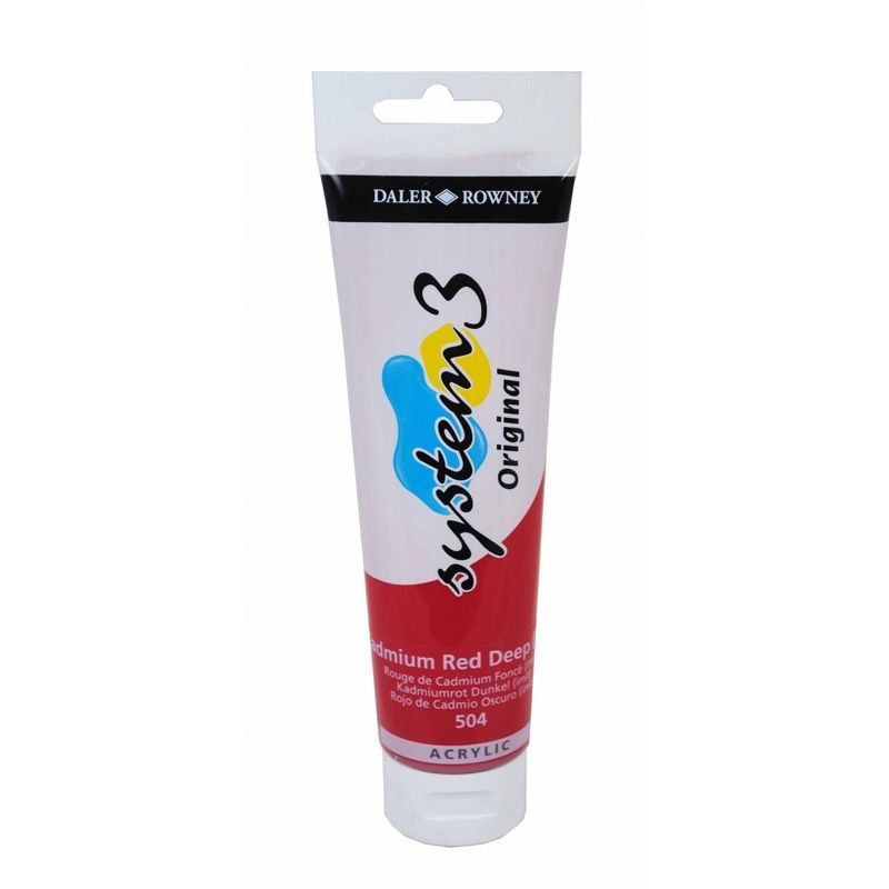 DR System 3 acrylic 150ml 504 Cadmium red deep Hue